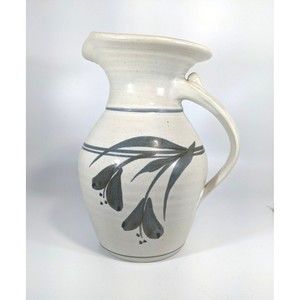 Vintage Emerson Creek Pottery Pitcher Otter Creek Collection Country Decor Vase